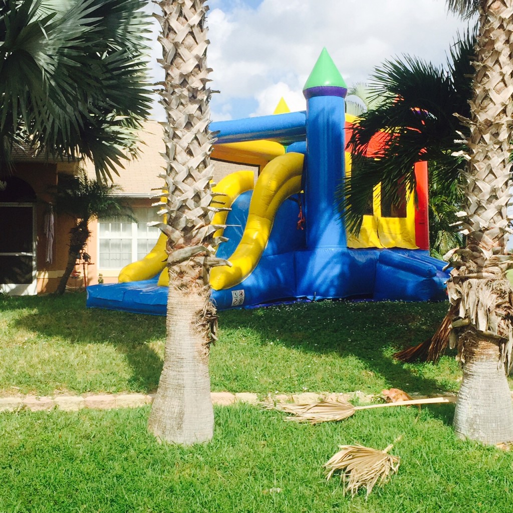 Dual Lane combo bounce house rental enfield
